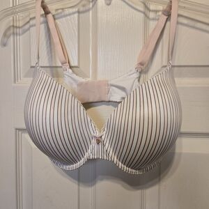 Victoria's Secret Pink and Cream Striped Bra